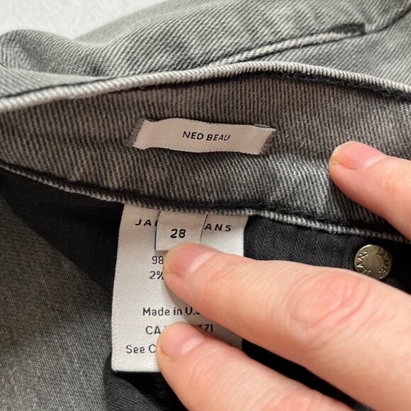 James Jeans Neo Beau Destroyed Smoke Gray Slim Fit Size 28 - Picture 9 of 11